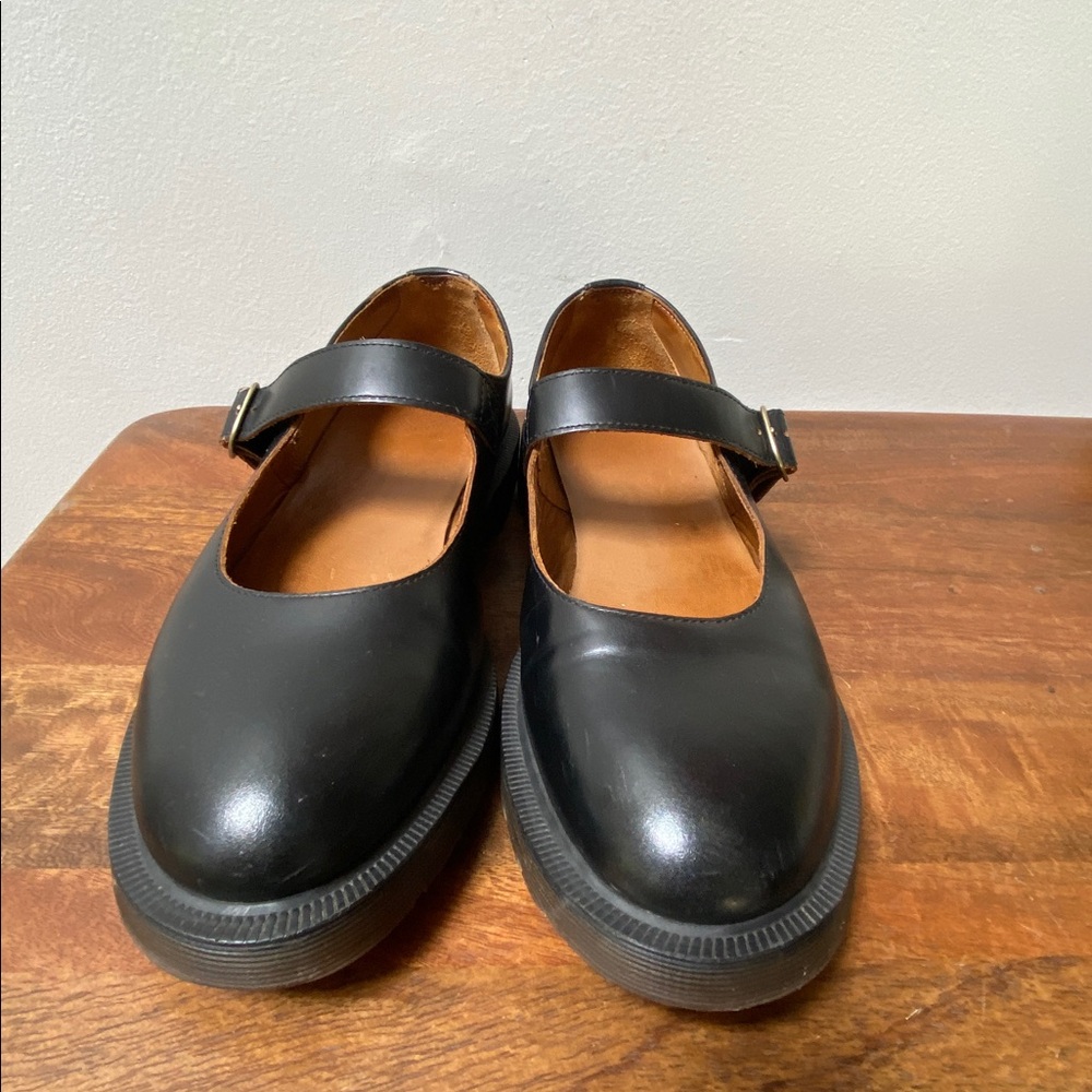Dr. Martens Vintage Indica Black Mary Jane Leather Shoes - Picture 6 of 10